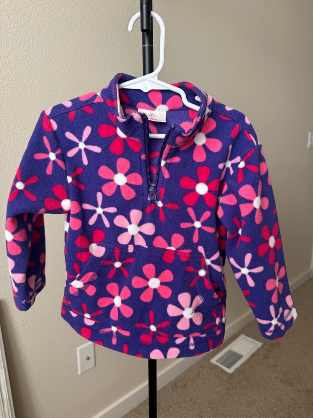 Hanna Andersson Girl’s Purple Fleece Zip-Up